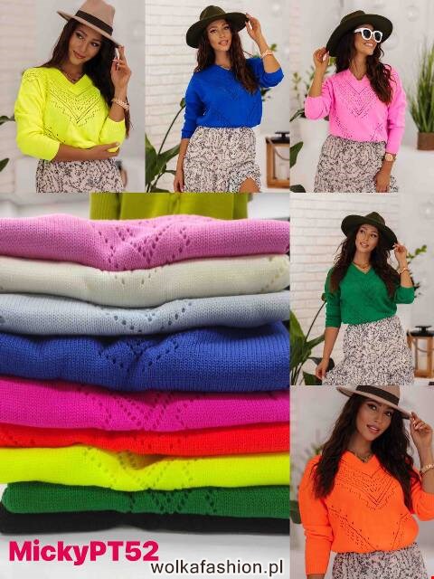 Sweter damskie PT52 Mix kolor Standard (towar tureckie)