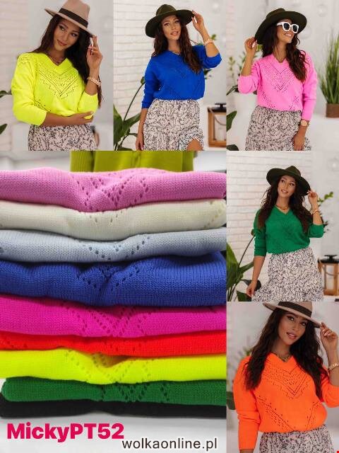 Sweter damskie PT52 Mix kolor Standard (towar tureckie)