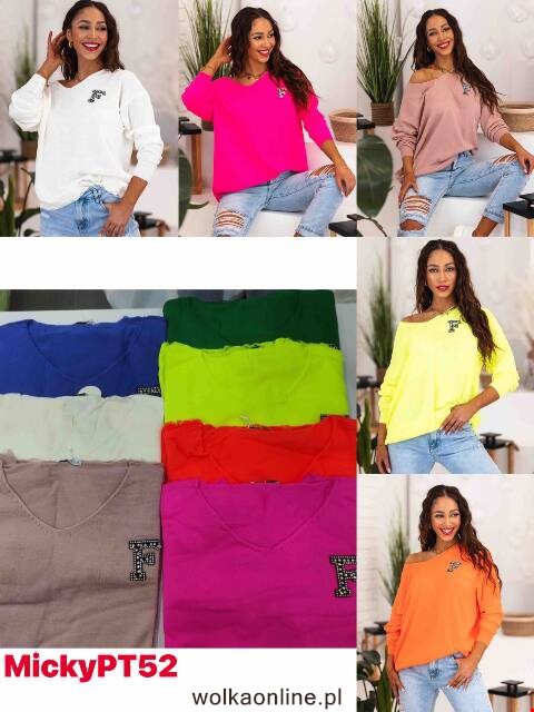 Sweter damskie PT52 Mix kolor Standard (towar tureckie)