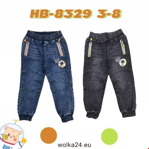 Jeansy chłopięce HB-8329 1 kolor 3-8