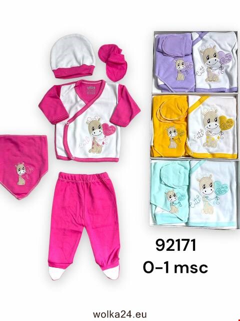 Komplet niemowlęcy 92171 Mix kolor 0-1m (towar tureckie) 1