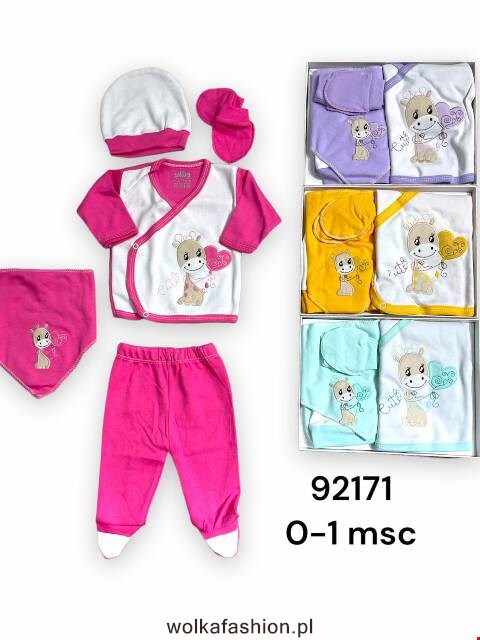 Komplet niemowlęcy 92171 Mix Kolor 0-1m 1