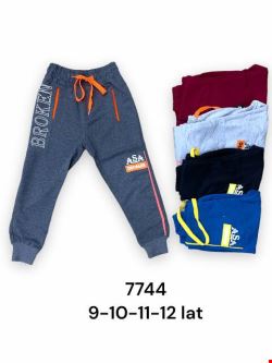 Spodnie dresowe chłopięce 7744 Mix kolor 9-12 (towar tureckie)
