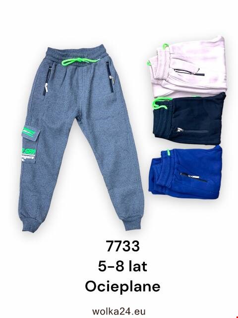 Spodnie dresowe chłopięce 7733 Mix kolor 5-8 (towar tureckie)