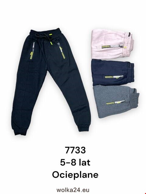 Spodnie dresowe chłopięce 7733 Mix kolor 5-8 (towar tureckie)