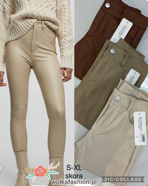 Spodnie skórzane damskie 8361 1 Kolor S-XL