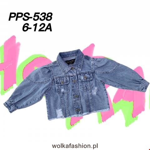 Kurtka dziewczęca jeansowa PPS-538 1 kolor 8-16 1