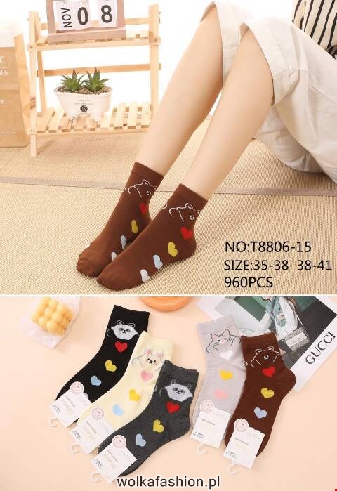 Skarpety damskie T8006-15 Mix kolor 35-41 1