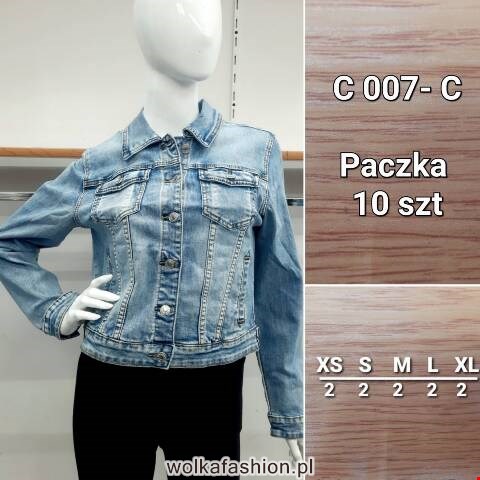 Kurtka jeansowa damskie C007-C 1 kolor XS-XL