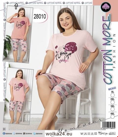 Piżama damskie 28010 1 kolor XL-4XL (towar tureckie)