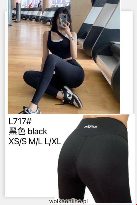Leginsy damskie L717 1 Kolor XS-XL