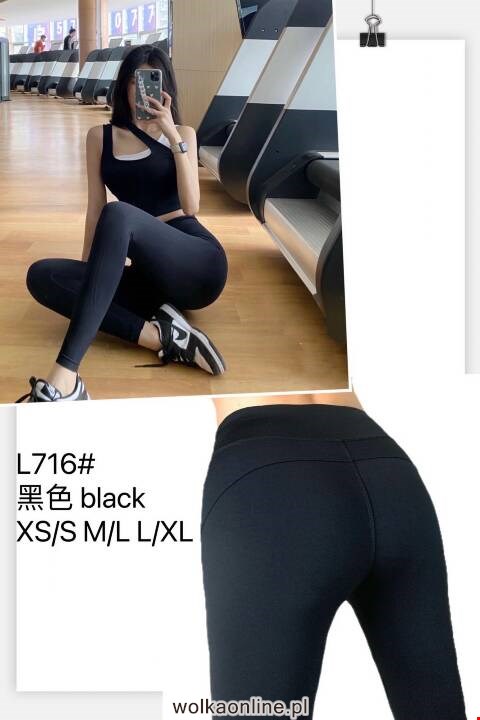Leginsy damskie L716 1 Kolor S-XL