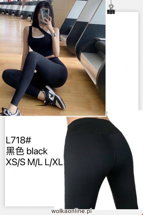 Leginsy damskie L718 1 Kolor S-XL