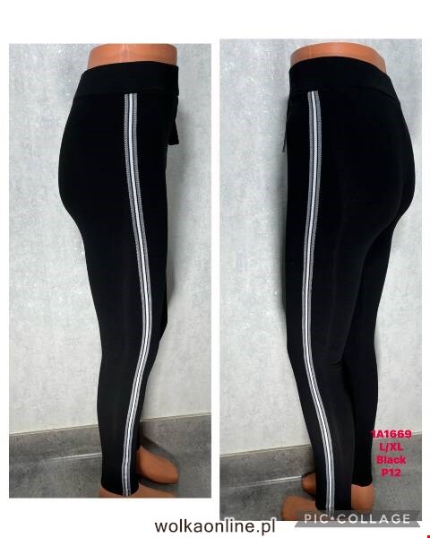 Leginsy damskie 1A1669 1 kolor L-XL