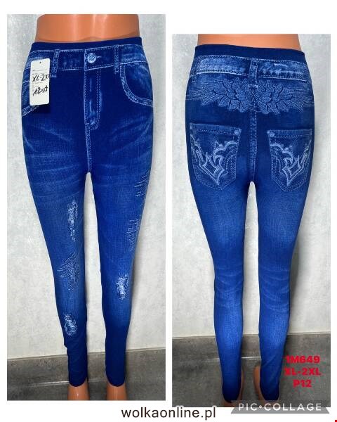 Leginsy damskie 1M649 1 kolor XL-2XL