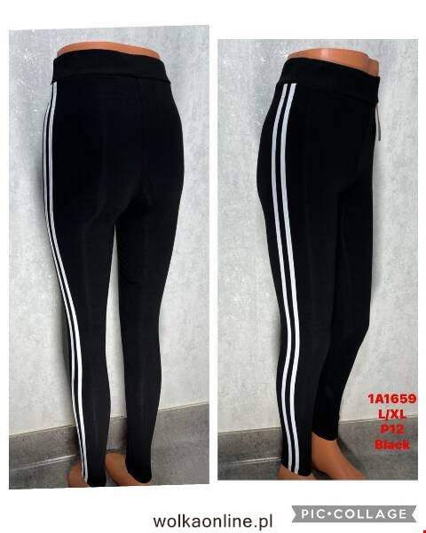 Leginsy damskie 1A1659 1 kolor L-XL