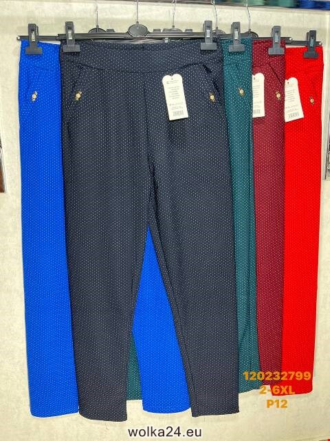 Spodnie damskie 120232799 Mix kolor 2XL-6XL