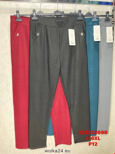 Spodnie damskie 120232699 Mix kolor 2XL-6XL