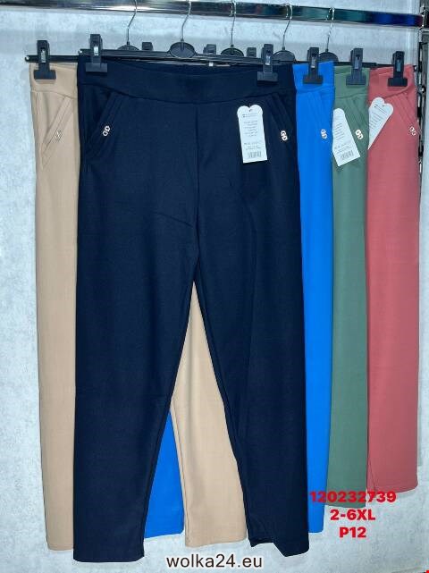 Spodnie damskie 120232739 Mix kolor 2XL-6XL
