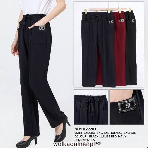 Spodnie damskie HLZ2203 Mix kolor 2XL-6XL