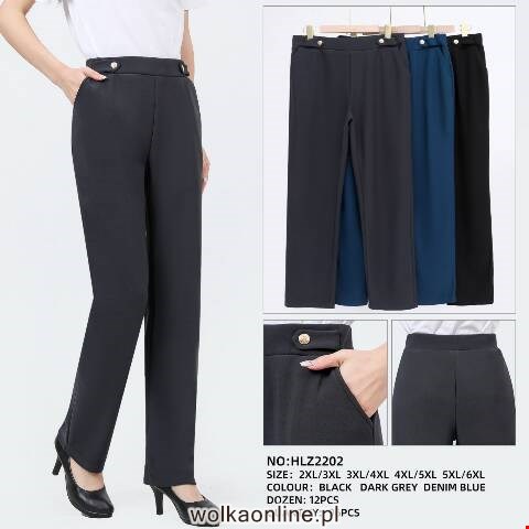 Spodnie damskie HLZ2202 Mix kolor 2XL-6XL