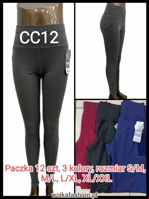 Leginsy  damskie CC12 Mix kolor S-XL
