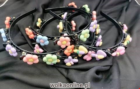 Opaski ze spinkami  dziewczynek 6807 Mix kolor Standard