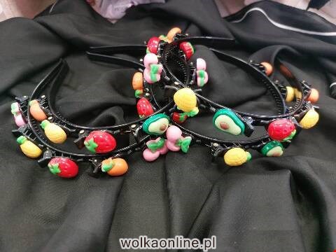 Opaski ze spinkami  dziewczynek 6808 Mix kolor Standard