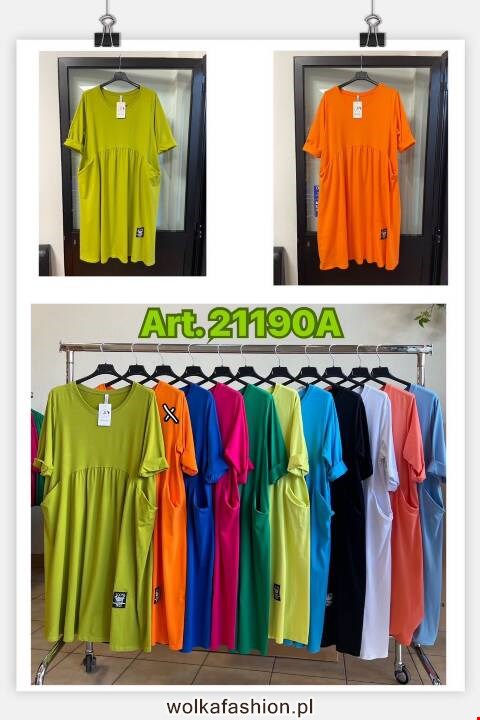 Sukienka damskie 21190A Mix Kolor Standard 