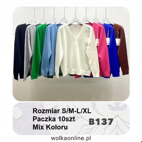 Sweter damskie B137 Mix Kolor S/M-L/XL