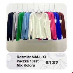 Sweter damskie B137 Mix Kolor S/M-L/XL