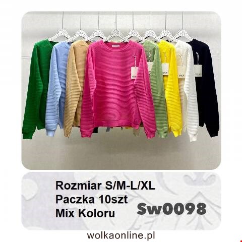 Sweter wiosene damskie SW0098 Mix Kolor S/M-L-XL