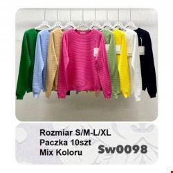 Sweter wiosene damskie SW0098 Mix Kolor S/M-L-XL