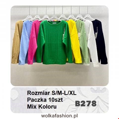 Sweter wiosene damskie B278 Mix Kolor S/M-L-XL