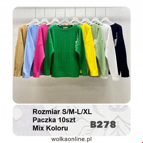 Sweter wiosene damskie B278 Mix Kolor S/M-L-XL