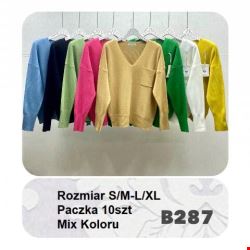 Sweter wiosene damskie B287 Mix Kolor S/M-L-XL