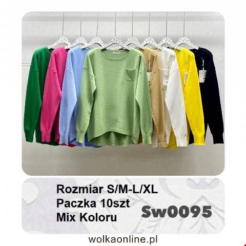Sweter wiosene damskie SW0095 Mix Kolor S/M-L/XL