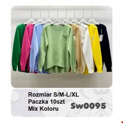 Sweter wiosene damskie SW0095 Mix Kolor S/M-L/XL