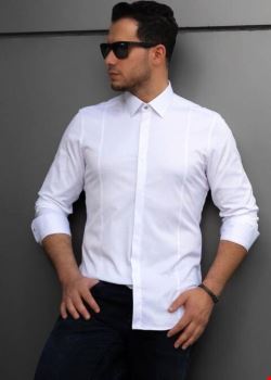 Koszule męskie na długi rękaw 9841 1 kolor M-2XL (towar tureckie)