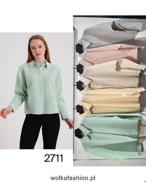 Koszula damskie 2711 1 kolor S-XL  (towar tureckie)