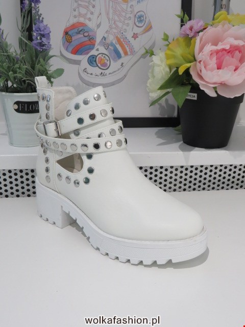 Botki Damskie 8355 WHITE 36-41