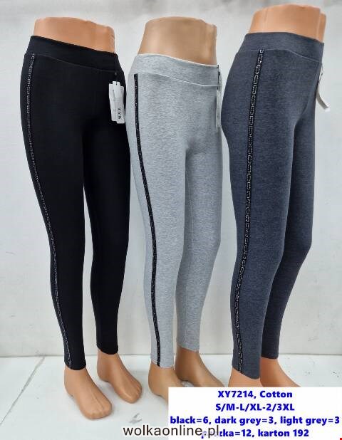 Leginsy damskie XY7214 Mix Kolor S-3XL