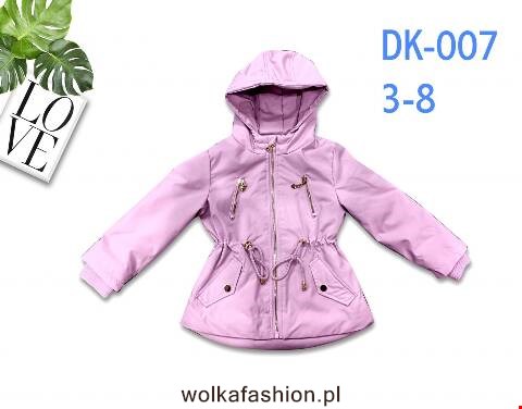 Kurtka wiosena dziewczęca DK-007 1 Kolor 3-8