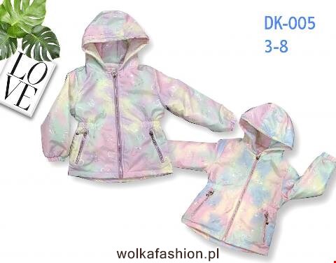Kurtka wiosena dziewczęca DK-005 1 Kolor 3-8