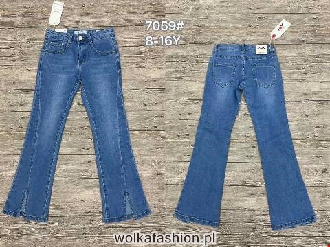 Jeansy dziewczęce 7059 1 Kolor 8-16