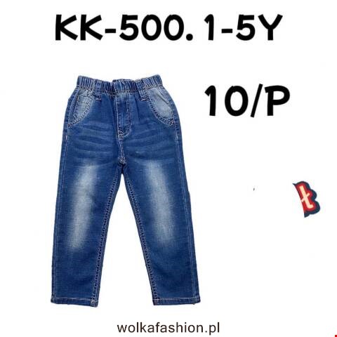 Jeansy chłopięce KK-500 1 kolor 1-5
