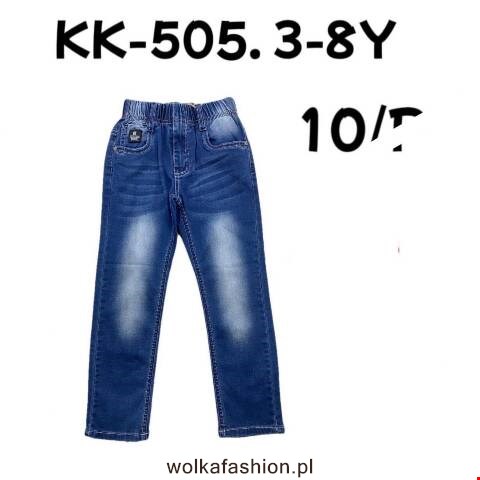 Jeansy chłopięce KK-505 1 kolor 3-8