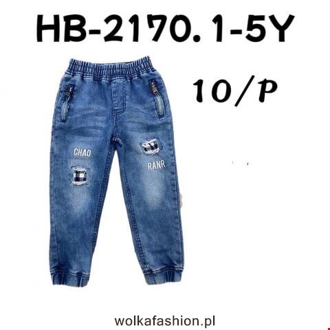 Jeansy chłopięce HB-2170 1 kolor 1-5