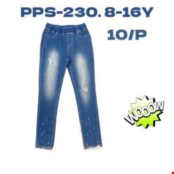Jeansy dziewczęce PPS-334 1 kolor 8-16