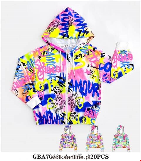 Bluza dziewczęca GBA7013 Mix kolor 4-12